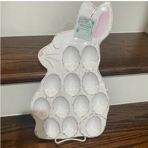 BEGONIA MARKET NEW MELAMINE EASTER BUNNY DEVILED EGG TRAY